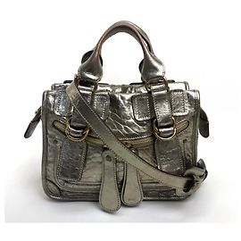Sac à main Chloé Bay en cuir doré Doré