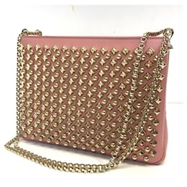 Christian Louboutin-Christian Louboutin Trilby Large New Studs Bag-Pink