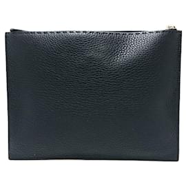Fendi-Fendi 8N0202 Selleria Strap Clutch Bag-Navy blue