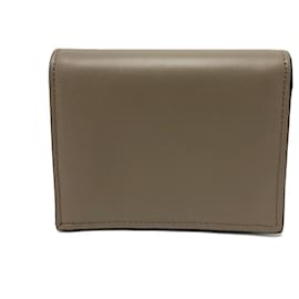 Fendi-Fendi Brown Leather Bi-Fold Wallet-Brown