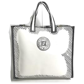 Fendi-Fendi 8BH357 Joshua Vides Collaboration Shopper Bag-Black,White