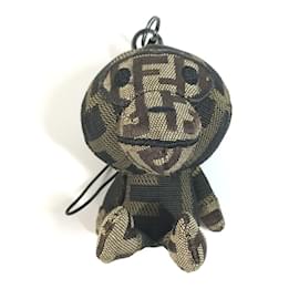 Fendi-Fendi x A Bathing Ape Milo Zucca Plush Charm-Brown