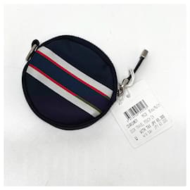Christian Dior-Christian Dior Navy Nylon Coin Purse-Navy blue