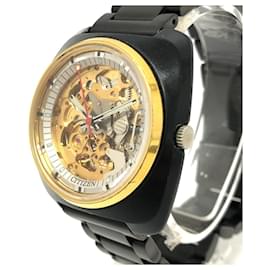 Citizens of Humanity-Citizen Blacky Double-Sided Skeleton Automatic Watch-Black