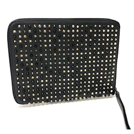 Christian Louboutin-Christian Louboutin Spike Studs Round Cover iPad Case-Black