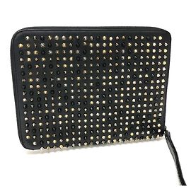 Custodia per iPad con borchie Spike di Christian Louboutin Nero