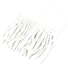 Fendi-Fendi White Fur Stole Scarf-White