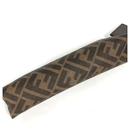 Fendi-Fendi Brown Leather Pen Case-Brown