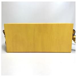 Fendi-Fendi 7VA520 Box-shaped Horizontal Shoulder Bag-Black,Yellow