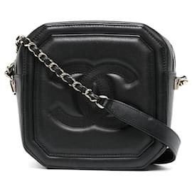 Chanel-Sac à caméra octogonal Chanel-Noir