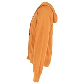 Tom Ford-Tom Ford Zip Up Hoodie in Orange Cotton-Orange