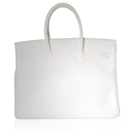 Hermès-Hermès Birkin 35 Blanc Epsom PHW-Blanc