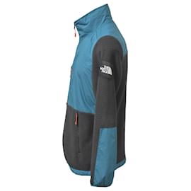 The North Face-The North Face Denali Jacket in Blue and Black Polyester and Fleece-Blue