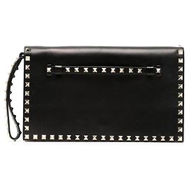 Valentino Garavani Clutch in pelle Valentino Rockstud Nero