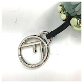 Fendi-Fendi Zucca Space Monkey Bag Charm Keychain-Brown,Blue