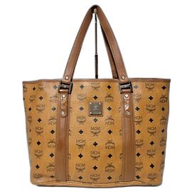 Bolsa tote MCM Cognac Visetos marrom Marrom