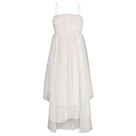 Dice Kayek Kleid Off White Polyamid Andere