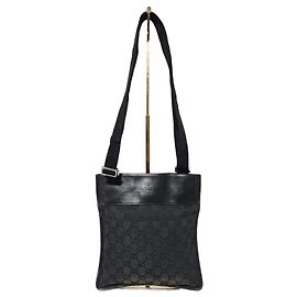 Bolsa transversal Gucci GG Canvas Preta Preto