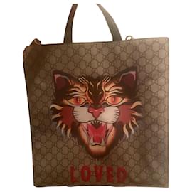Sac à main Gucci Camel en tissu Camel