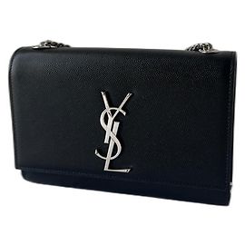 Kate Monogramma Saint Laurent Kate piccolo in pelle grain de poudre nera Nero