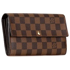 Louis Vuitton-Louis Vuitton Brown Damier Ebene Sarah Wallet-Brown