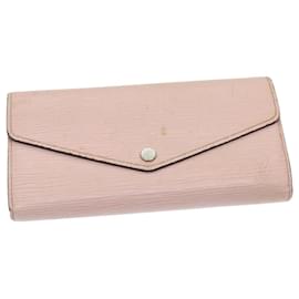 Louis Vuitton-LOUIS VUITTON Epi Portefeiulle Sarah Wallet Rose claire M61394 LV Auth am6575-Other