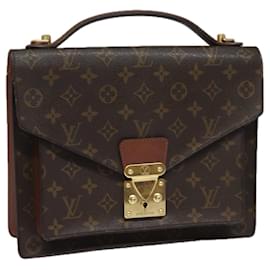 Louis Vuitton-LOUIS VUITTON Monogram Monceau 28 Hand Bag 2way M51185 LV Auth 84149-Monogram