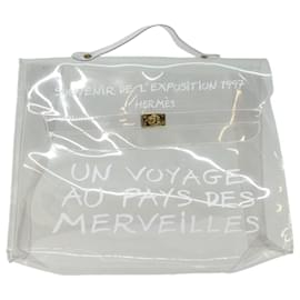 Hermès-HERMES Sac à main Kelly en vinyle transparent Auth 82818-Autre