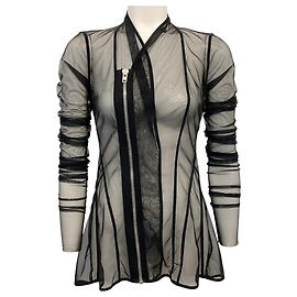 Rick Owens Lilies Black Mesh Jacket Black