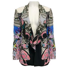 Blazer multi paisley Cobalt da Etro Azul