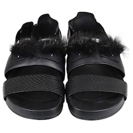 Fendi-FENDI Flats T.EU  Leather-Black
