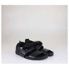 Fendi-FENDI Flats T.EU  Leather-Black