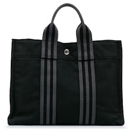 Hermès-Sac à main Hermès Fourre Tout PM noir-Noir