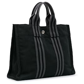 Hermès-Sac à main Hermès Fourre Tout PM noir-Noir