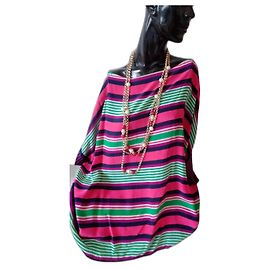 Top de seda Yves Saint Laurent Rive Gauche Multicolor Multicolor