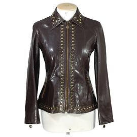 Giacca Moschino Marrone Poliammide Marrone