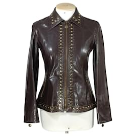 Veste Moschino Marron Polyamide Marron