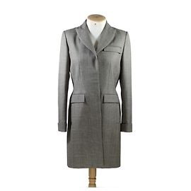 Oscar de la Renta Wool Coat Grey Grey