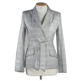 Dolce & Gabbana Lambskin Jacket White White