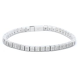 Pulsera de tenis de diamantes Ice Cube de Chopard Plata