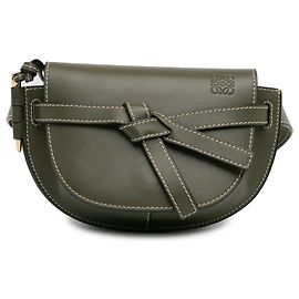 LOEWE Mini Gate Gürteltasche grün Grün Dunkelgrün