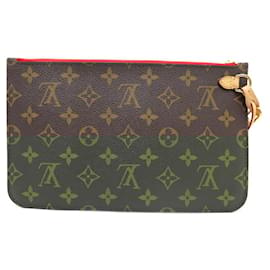 Louis Vuitton-NOVE POCHETE LOUIS VUITTON PARA BOLSA NEVERFULL TOILE MONOGRAM-Marrom
