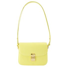 Apc Grace Pequena Bolsa Transversal - A.P.C. - Couro - Amarelo Limão Amarelo