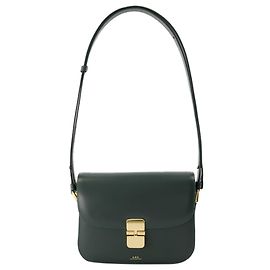 Apc Grace Pequena Bolsa Transversal - A.P.C. - Couro - Verde Escuro Verde