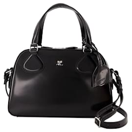 Courreges-Bolsa de boliche Stud Spazzo - Courreges - Couro - Preto-Preto