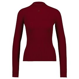 Leichter Rollkragenpullover - Courreges - Baumwolle - Rot Rot