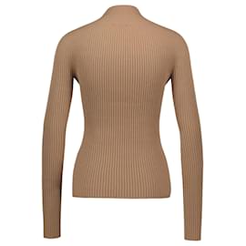 Courreges-Leichter Rollkragenpullover - Courreges - Baumwolle - Braun-Braun