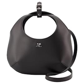 Courreges-Mini Bolsa Sagrada - Courreges - Couro - Preto-Preto