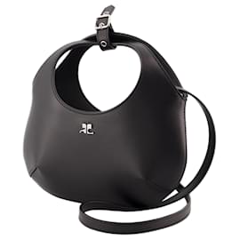 Courreges-Mini Bolsa Sagrada - Courreges - Couro - Preto-Preto