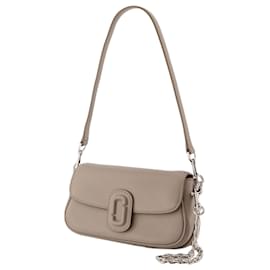 Marc Jacobs-A Pequena Bolsa de Ombro - Marc Jacobs - Couro - Cinza-Cinza